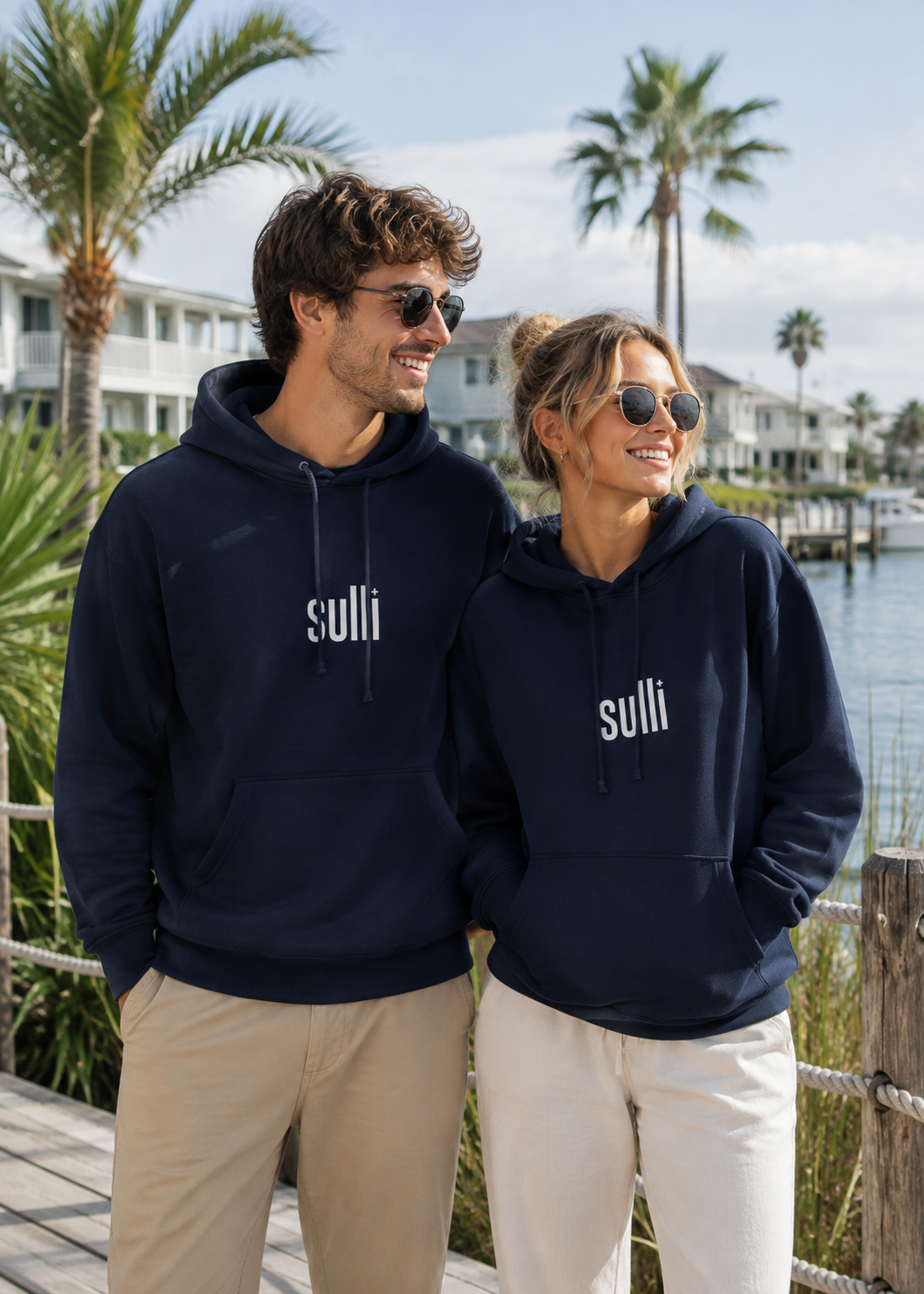 Sulli_Unstoppable_Hoodie_Navy Unisex Sweater with a Hood in Navy Blue