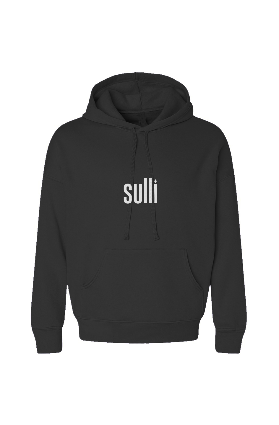 Unstoppable Hoodie in Black with attached hood and drawstrings 