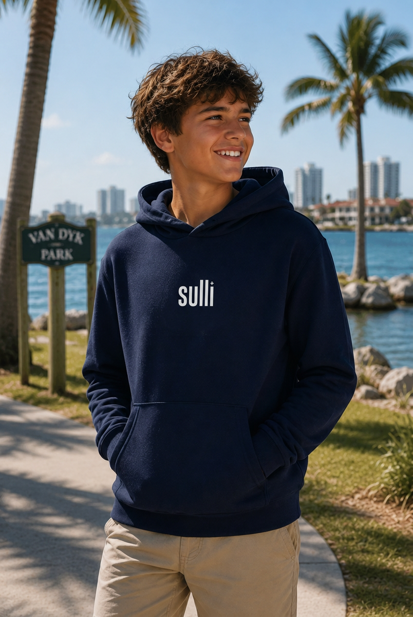 Navy Youth Future Force Hoodie lifestyle image
