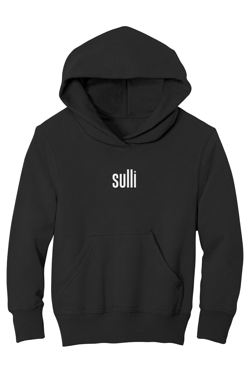 Jet Black flat hoodie