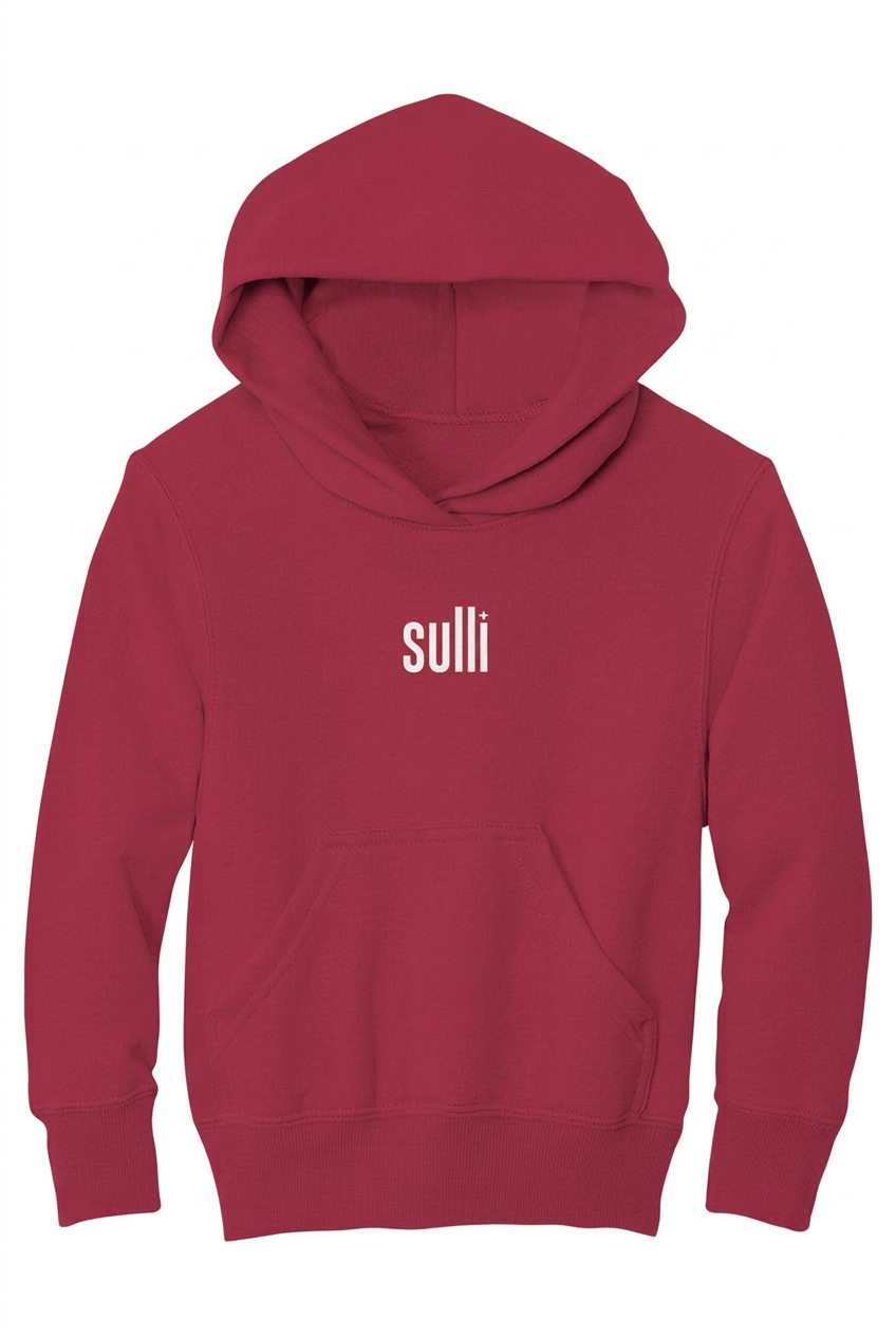 Red flat hoodie