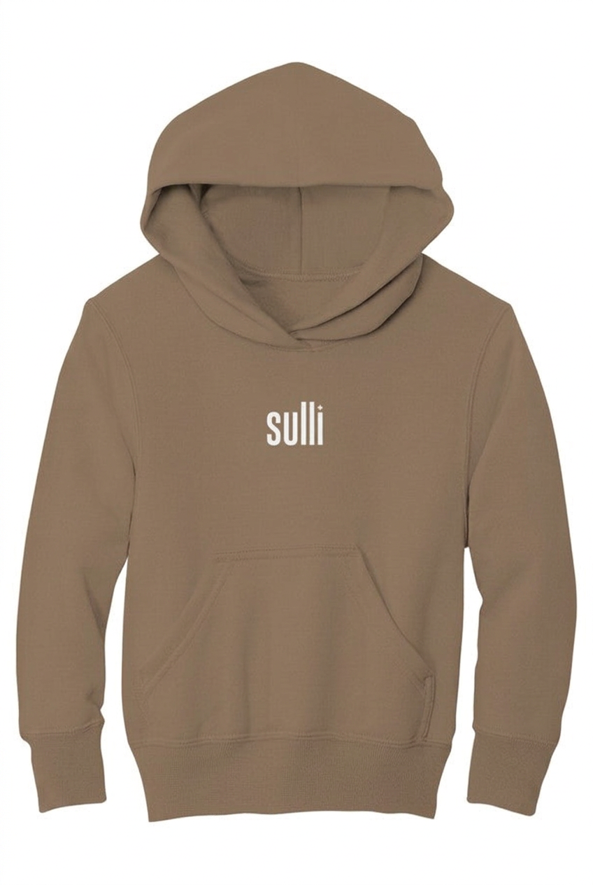 Woodland Brown flat hoodie